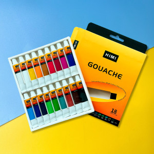 Himi Gouache Paint Set 12ml 18 Colors