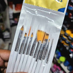 Keep Smiling 10pc White Mini Combo Brush Set