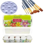 Acrylic Combo set, Sunflower kit, Rolour palette, Artist mixd Brush set