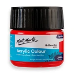 Mont Marte Acrylic Colour Paint 100ml (Brilliant Red)