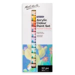 Mont Marte Acrylic Colour Pastel Paint Set 12pc x 36ml