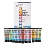 Mont Marte Acrylic Colour Pastel Paint Set 12pc x 36ml