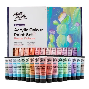 Mont Mart Acrylic Colour Pastel Paint Set 48colors