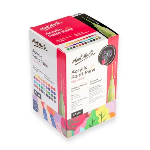 Mont Marte Signature Acrylic Paint Pen Set of 36 - Broad Tip