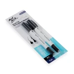 Mont Marte Dual Tip Permanent Markers 2pc - Black