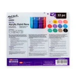 Mont Marte Flexi Tip Acrylic Paint Pens 12pc