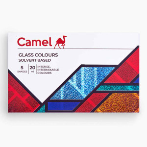 Camel Solvent Based Glass Color - 20ml Each