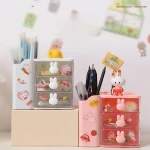 Storage Box Organizer Drawer Office Storage Rack Stationery Desk Pen Holder Bunny Drawer Organizer