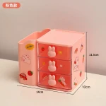 Storage Box Organizer Drawer Office Storage Rack Stationery Desk Pen Holder Bunny Drawer Organizer