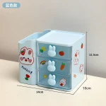 Storage Box Organizer Drawer Office Storage Rack Stationery Desk Pen Holder Bunny Drawer Organizer