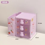 Storage Box Organizer Drawer Office Storage Rack Stationery Desk Pen Holder Bunny Drawer Organizer