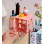 Storage Box Organizer Drawer Office Storage Rack Stationery Desk Pen Holder Bunny Drawer Organizer