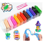 Super light DIY Foam Clay for kid's 12 pcs set