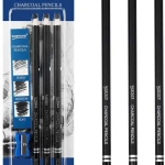 Worison Charcoal Pencil Hard -Medium-Soft 3 pce set