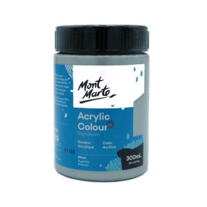 Acrylic Colour Paint 300ml- Silver