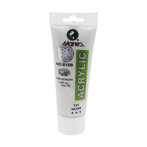 Acrylic Colour Paint 75ml- Silver