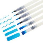 water brush pen Set 6pcs