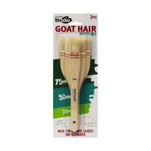 Studio Goat Hair Brush Set 3pce