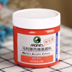 Acrylic Colour 100ml Vermilion