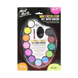 Watercolour Set with Brush 14pc