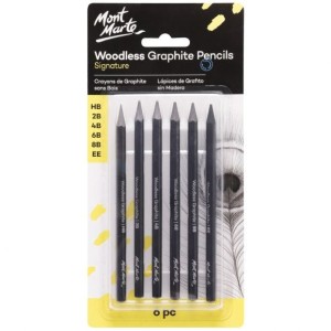 Woodless Graphite Pencils 6pc