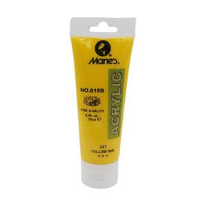 Maries Acrylic Colour Paint 75ml- Yellow Mid