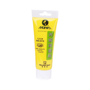 Maries Acrylic Colour Paint 75ml- Yellow Pale